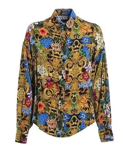 Versace Baroque Printed Shirt In Multicolour