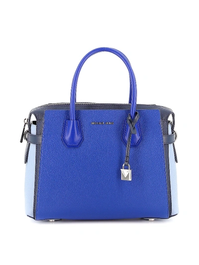 Michael Kors Mercer Medium Bag In Blue