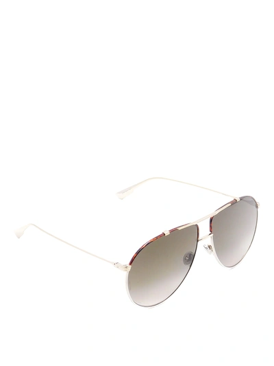 Dior Monsieur Aviator Sunglasses In Brown
