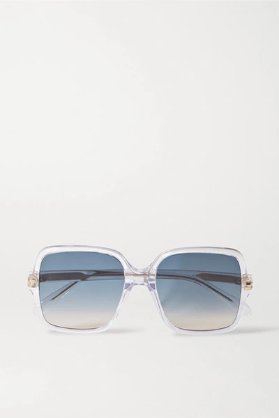 Givenchy Oversized Square-frame Acetate Sunglasses In Clear