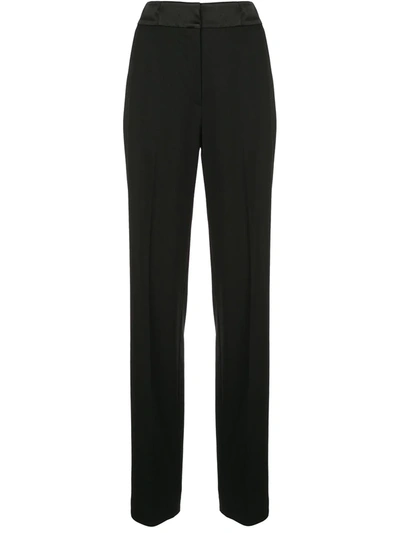 Proenza Schouler Pleated-waist Draped Tailored Trousers In Black