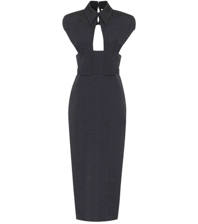 white christmas dresses TA3 Notchy Pencil Dress - Black - XXS main image 1
