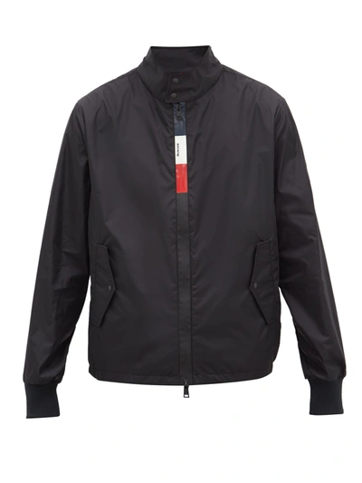 Moncler Tricolour-zip Shell Windbreaker Jacket In Black