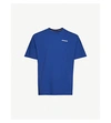 Patagonia Logo-print Recycled Cotton-blend T-shirt In Superior Blue