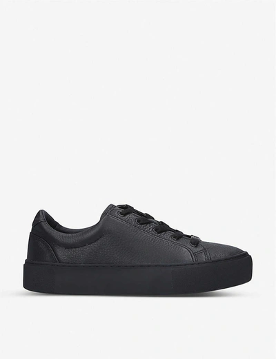 Ugg Womens Black Zilo Low-top Leather Trainers 5 In Blk | ModeSens