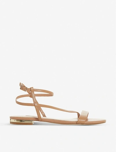 Dune Nicoletta Open-toe Strappy Sandals In Camel-leather