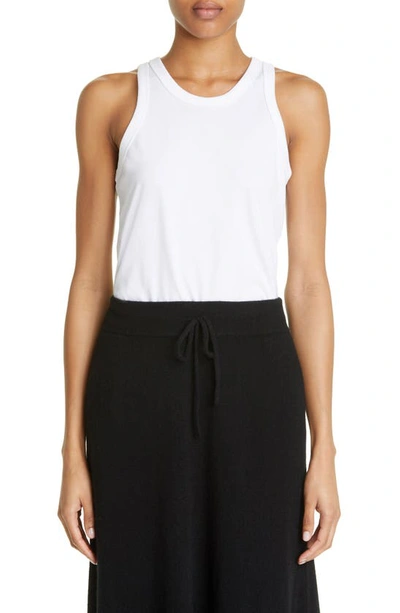 Loulou Studio Mahina Supima Cotton-jersey Tank In Black