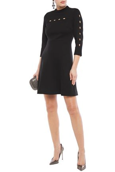 Elie Tahari Senna Cutout Ponte Mini Dress In Black