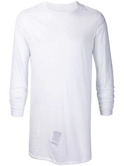 Rick Owens Drkshdw Sheer Style Slim Fit T-shirt In White
