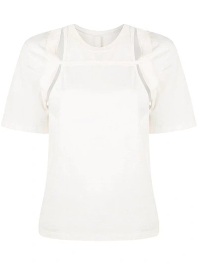 Dion Lee Rib Holster T-shirt In Ivory