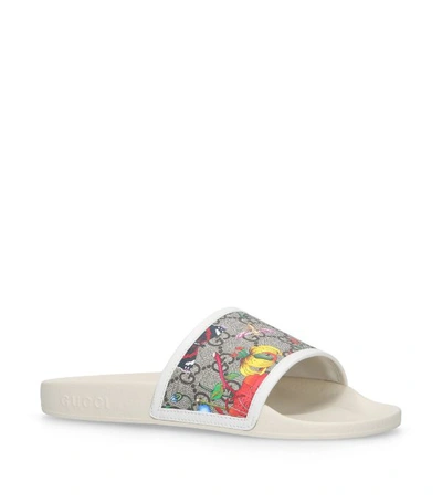 Gucci Pursuit Gg Floral Slides