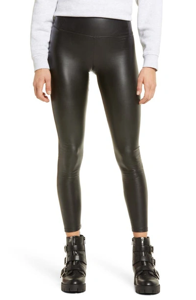 Allsaints Cora Faux Leather Leggings In Black