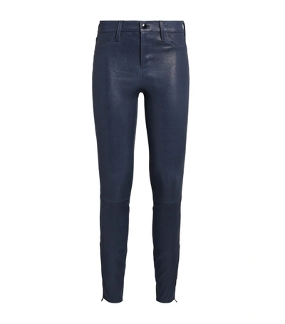 J Brand Super-skinny Leather Jeans