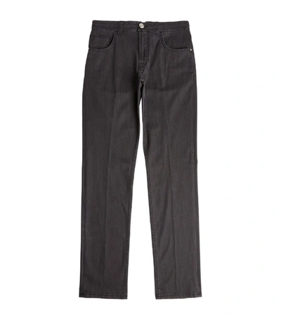 Stefano Ricci Straight Washed Jeans