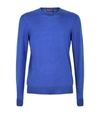 Ralph Lauren Cashmere Cable-knit Sweater In Classic Copen Blue