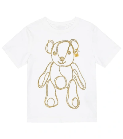 Burberry Kids' Girl's Chain Bear Short-sleeve Tee, Size 3-14 In White