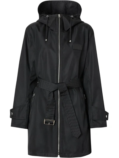 Burberry X Econyl® Parka Coat In Black