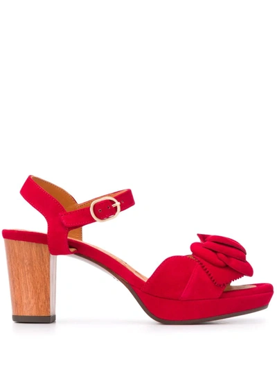 Chie Mihara Blossom Sandals In Red