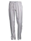 Hanro Men's Night & Day Woven Stripe Lounge Pants In Linen Stripe