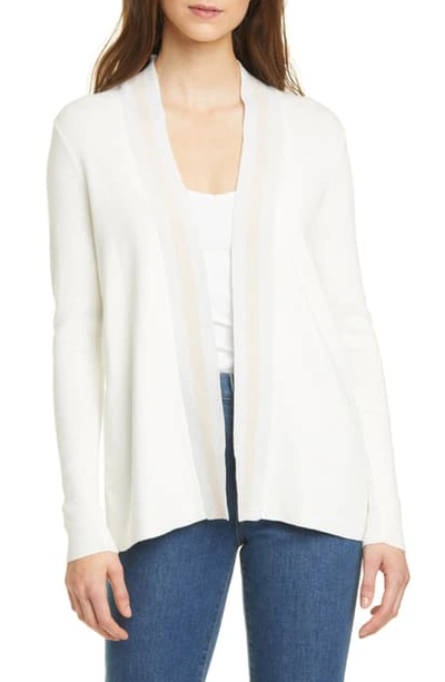 Ted Baker Josiiey Jamboree Woven Back Cardigan In Ivory