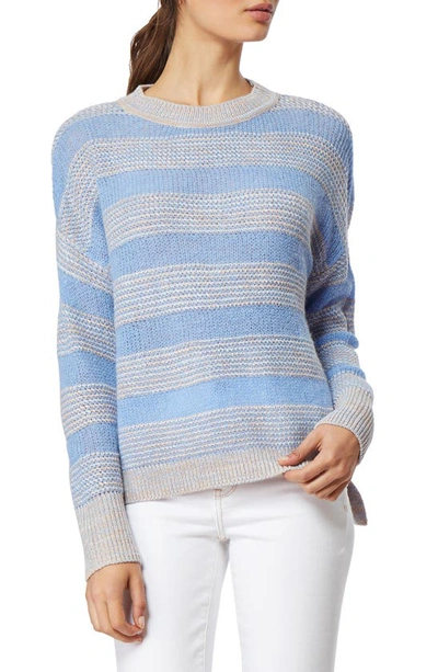 Habitual Hopper Mixed-stitch Sweater In Bel Air Blue