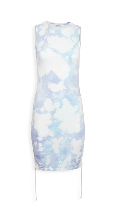 Cotton Citizen Lisbon Tie Dye Tank Dress In Lilac Splatter