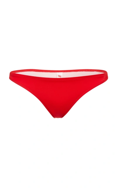 Solid & Striped The Rachel Bikini Bottom In Ruby Red