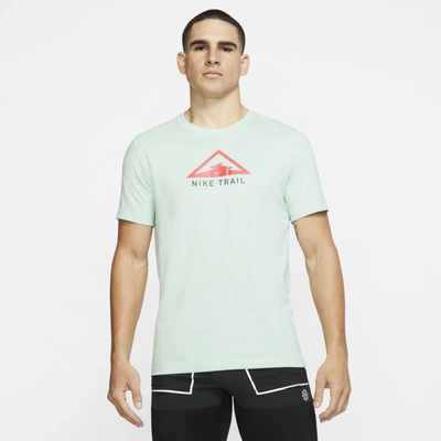 Nike Dri-fit Trail Men's Trail Running T-shirt (mint Foam) - Clearance Sale