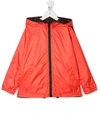 Fendi Kids' Reversible Hooded Jacket In Brown