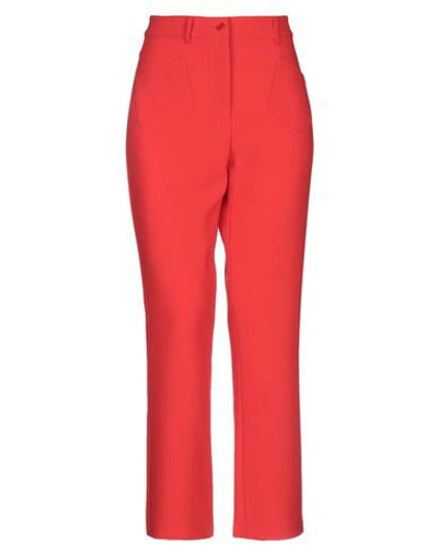 Moschino Casual Pants In Red