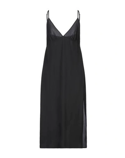 Sandro Midi Dress In Black