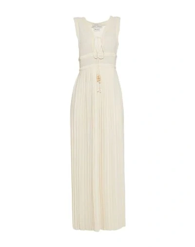 Veronique Branquinho Long Dress In Beige