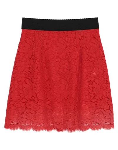 Dolce & Gabbana Midi Skirts In Red