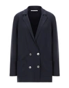 Agnona Suit Jackets In Dark Blue