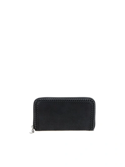 Stella Mccartney Wallet In Black Faux Leather