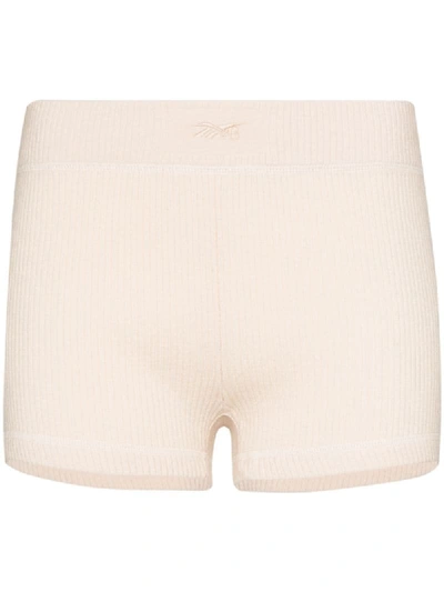 Reebok Ribbed Knit Shorts In Neutrals