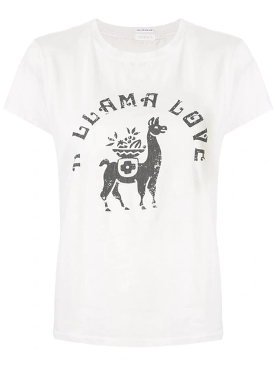 Mother The Boxy Goodie Goodie Supima Cotton Tee In Chalk