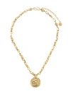 Goossens Talisman Aquarius Medal Necklace In Gold