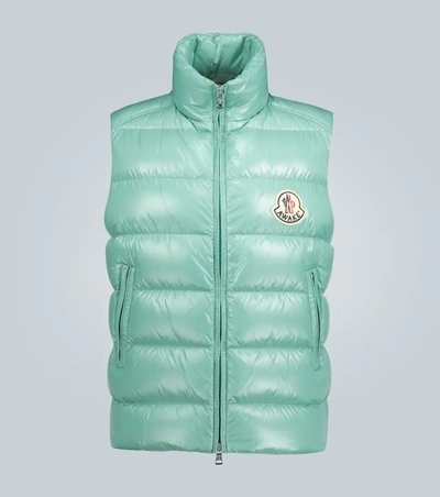 Moncler Genius Awake Ny 2 Moncler 1952 Parker Printed Quilted Nylon Down Gilet In Green
