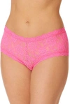 Hanky Panky X Lindsi Lane Signature Lace Boyshort In Pink