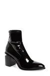 Alexander Wang Women's Anna Stretch Leather Booties In Black Patent