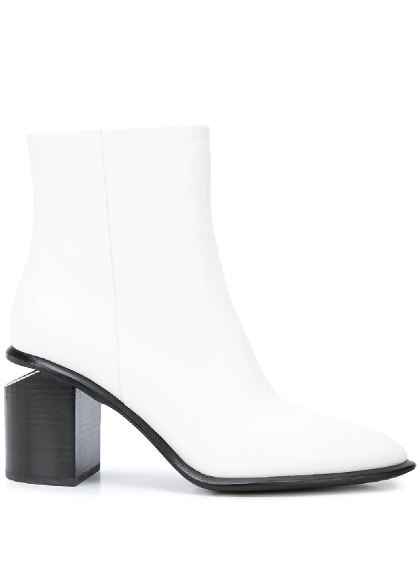 white alexander wang heels