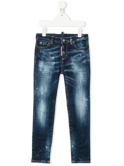 Dsquared2 Kids' Straight-fit Jeans In Blue