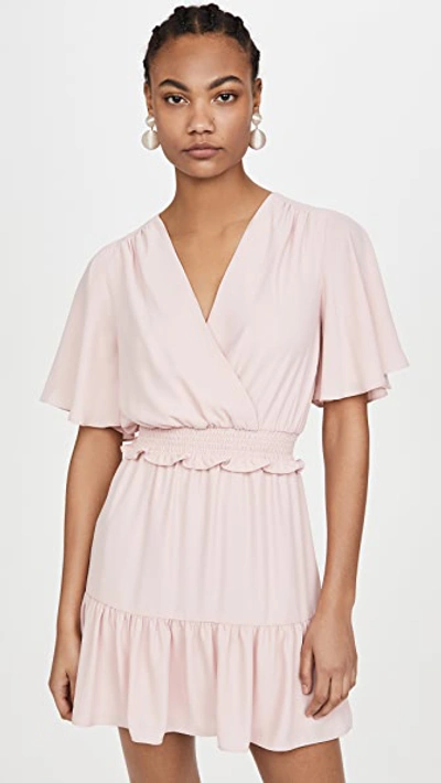 Amanda Uprichard Renata Dress In Dusty Rose