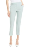 Theory Treeca 2 Good Wool Crop Suit Pants In Opal Green