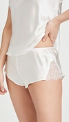 Journelle Charlotte Tap Shorts In Ivory