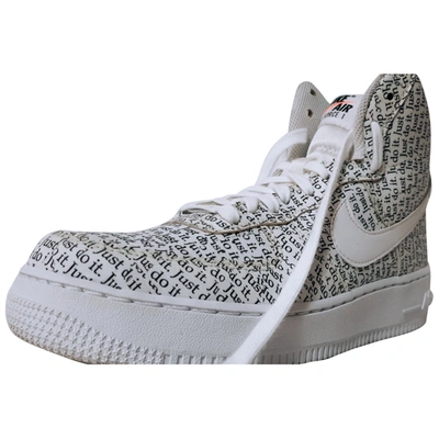 Pre-owned Nike Air Force 1 Trainers In White