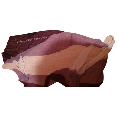 Pre-owned Roberto Capucci Silk Neckerchief In Purple