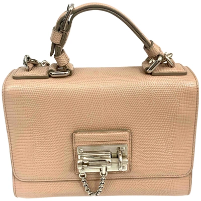 Pre-owned Dolce & Gabbana Leather Handbag In Pink
