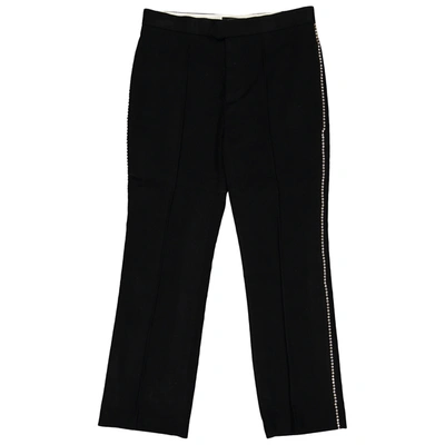 Pre-owned Isabel Marant Velvet Straight Pants In Black
